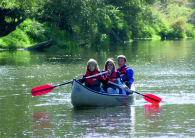 Schulreisen-Thayatal | Kanu Philip, Saskia und noch ein Kind Thayatal
